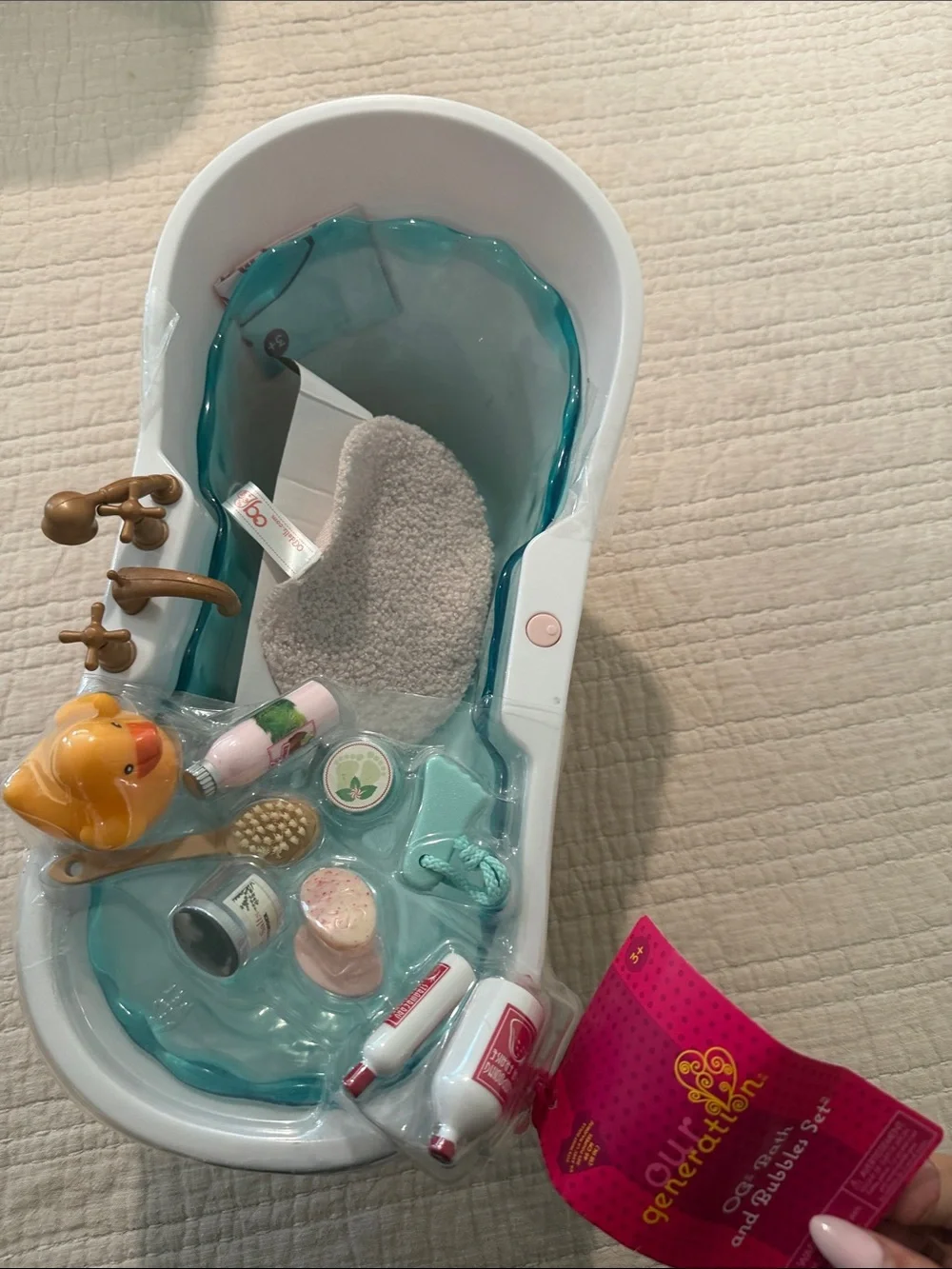 Our Generation Kids Bathtub Playset with Accessories